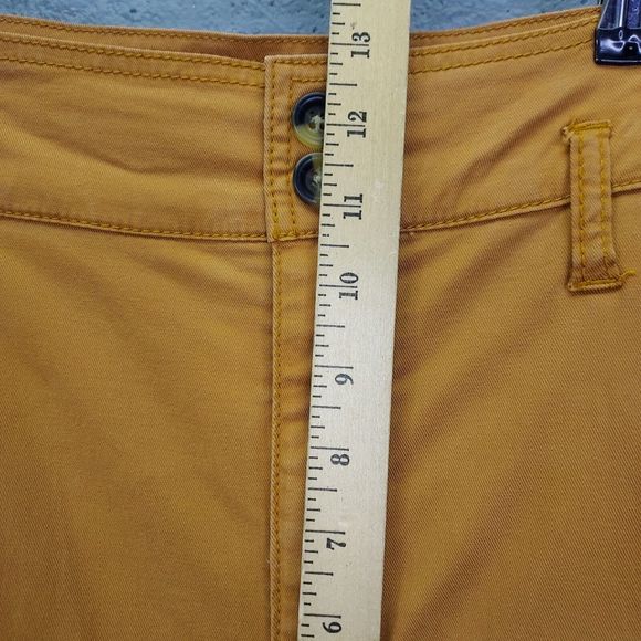 Cabi Cargo Pants Women's 6 Paper Bag Chino Cashew Brown Canvas High Rise no belt - Picture 13 of 15